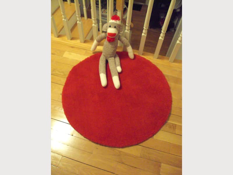 Ikea Ringum Round Area Rug, 28" diam 100% Wool Red ... (800 x 600 Pixel)