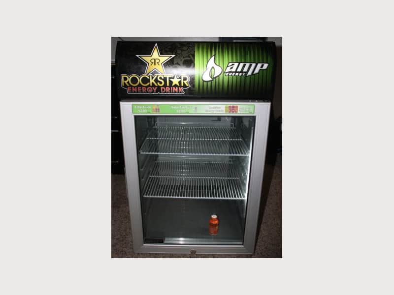rockstar energy mini fridge
