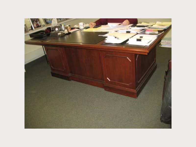 Unique Executive Desk By Jofco With Black Leather Apartment
