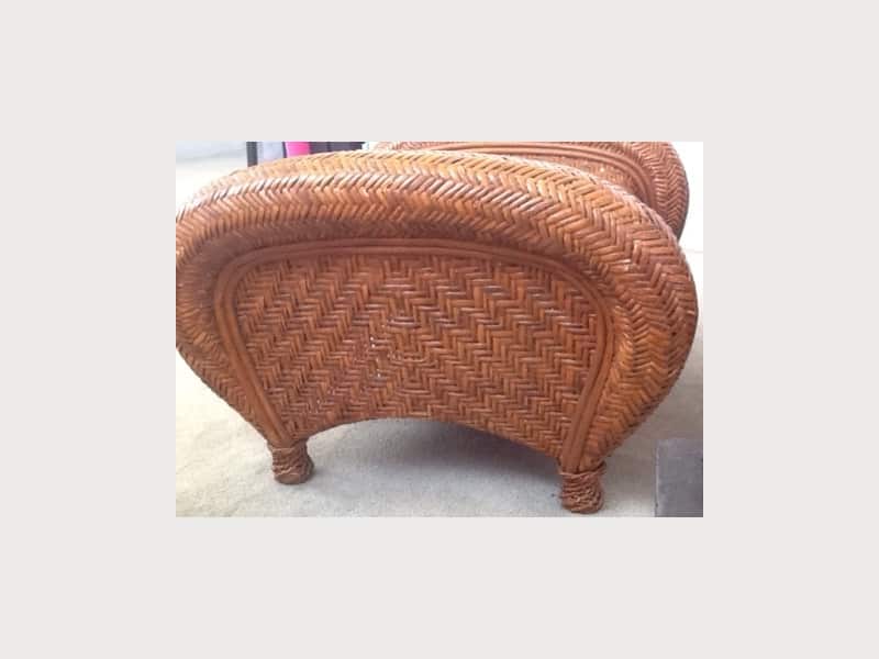 Pottery Barn Malabar Chair And Ottoman Apartment Therapy S Bazaar