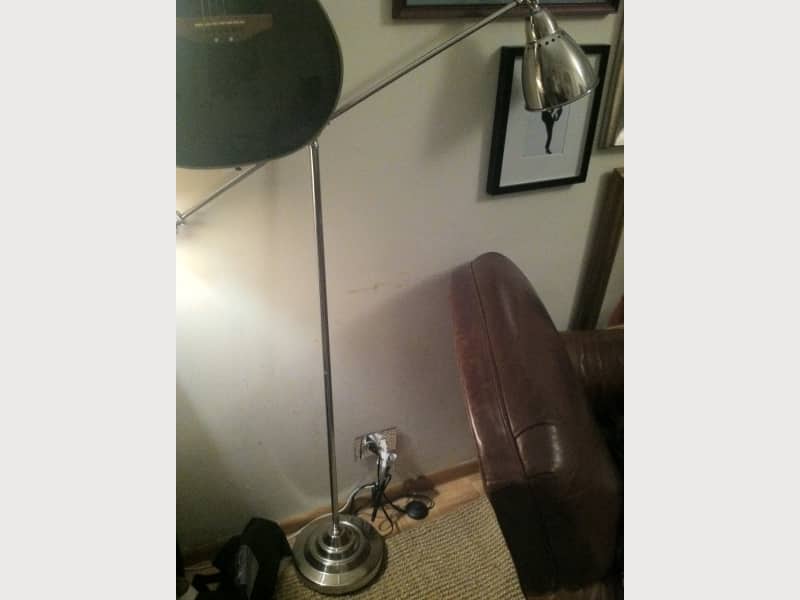 Ikea barometer floor lamp silver