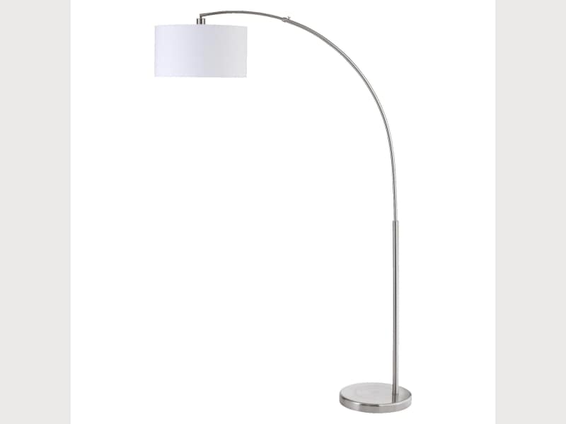 Cb2 Big Dipper Arc Brushed Nickel Floor Lamp Apartment Therapy S
