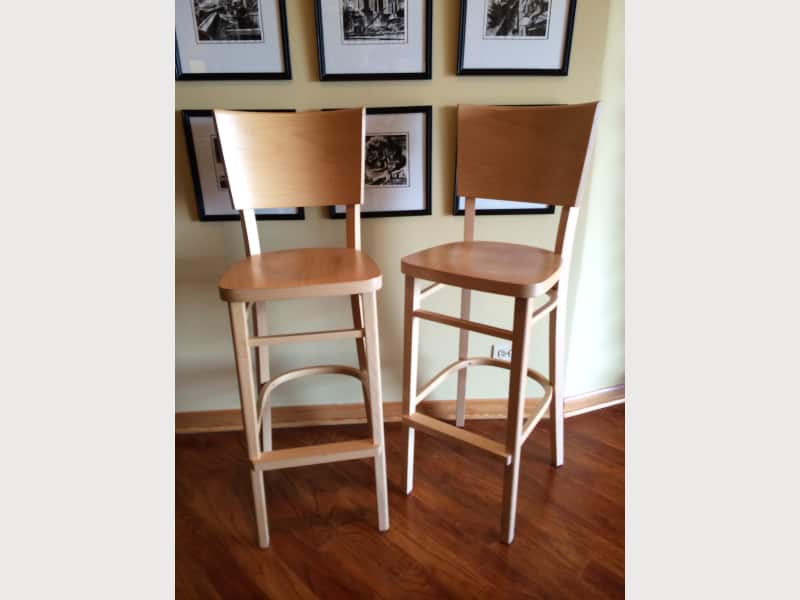 Dwr Bar Stools, Two Dwr Kyoto Barstools In Solid Maple Apartment Therapy S Bazaar
