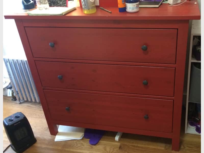 Ikea Hemnes Red Dresser For Sale Apartment Therapy S Bazaar