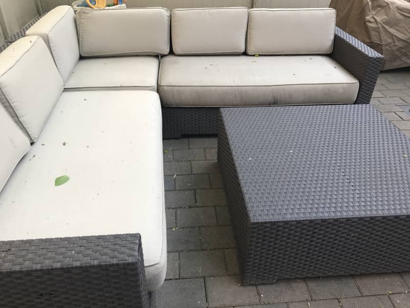 Outdoor Crate Barrel Sectional Sofa And Coffee Apartment Therapy S Bazaar