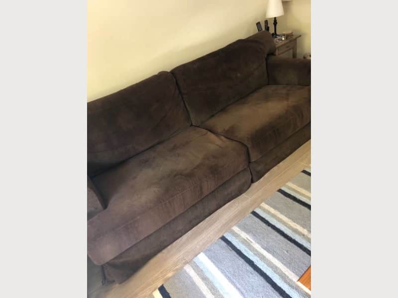 Ikea Hovas Corduroy Sofa Apartment Therapy S Bazaar