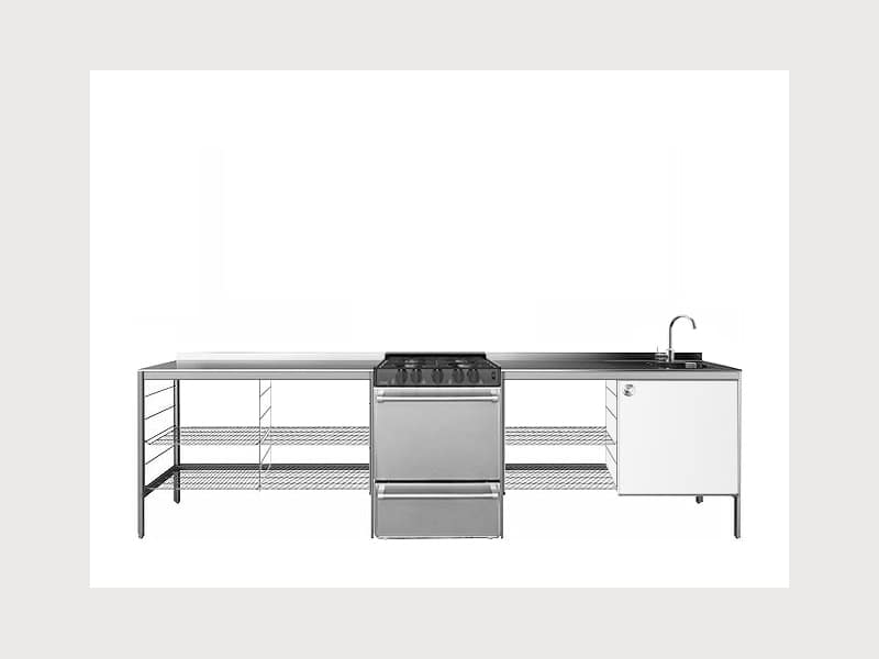 Tahiti Anders web COMPLETE STAINLESS STEEL KITCHEN (IKEA UDDEN) - Apartment Therapy's Bazaar.