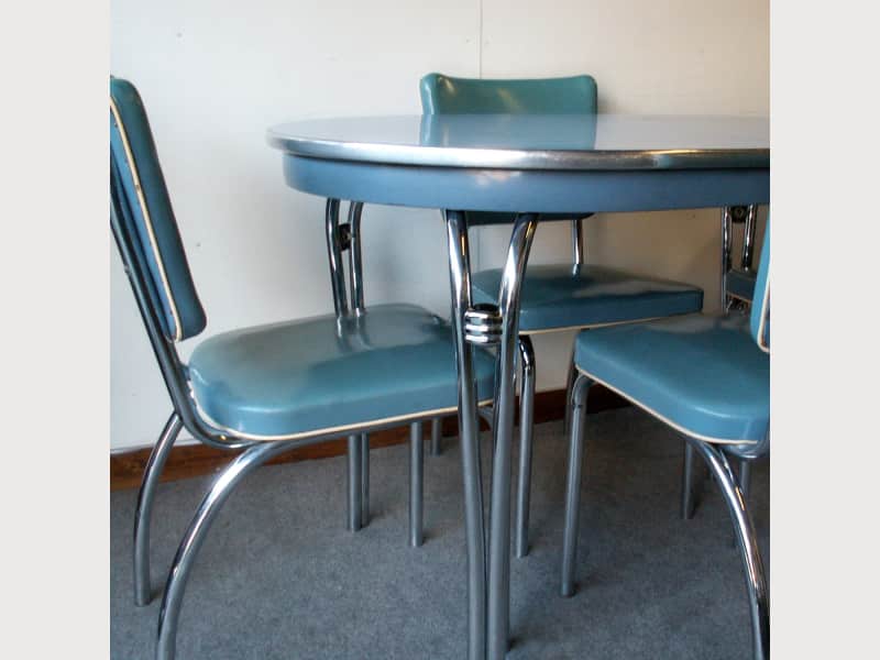 Vintage Blue Formica Table with Chairs - Apartment Therapy's Bazaar.