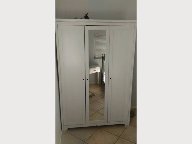 Ikea Aspelund Wardrobe With 3 Doors White Apartment Therapy S