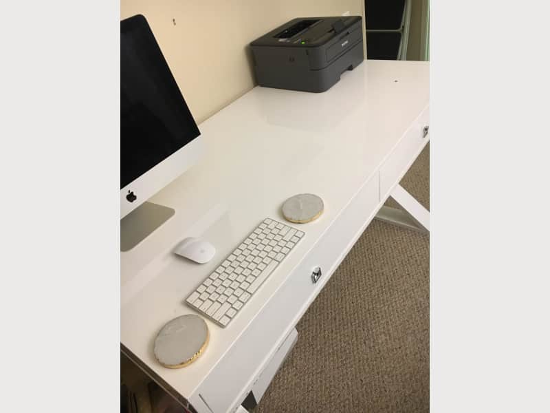 Z Gallerie Jett Desk White Lacquer Apartment Therapy S Bazaar