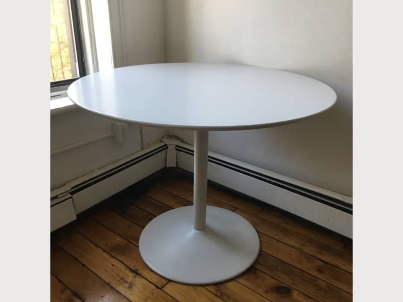 CB2 Odyssey white dining table - Apartment Therapy's Bazaar.