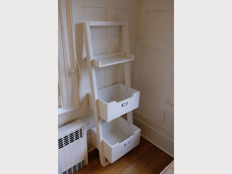Land Of Nod Little Sloane Leaning Bookcase White Apartment Therapy S Bazaar