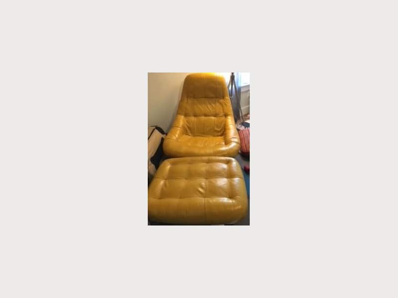 70s Era Percival Lafer Earth Chair Ottoman Apartment Therapy S Bazaar