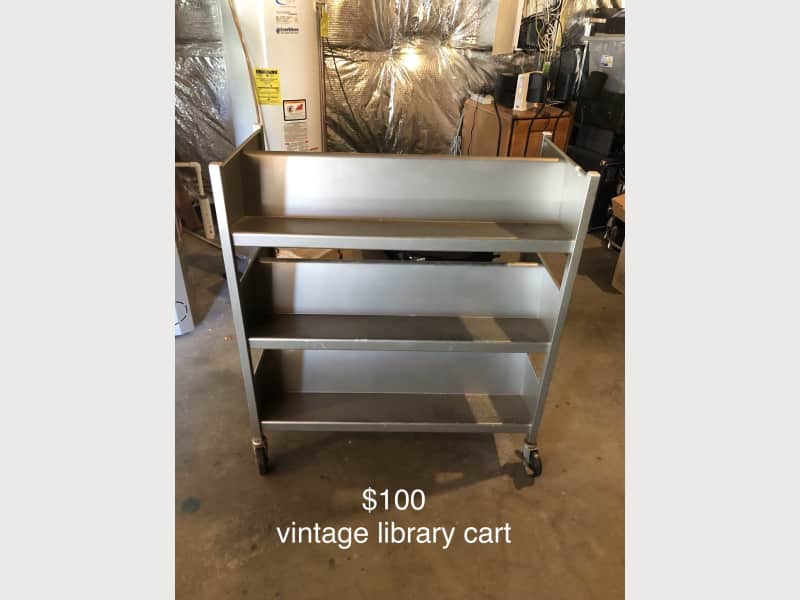 based on a vintage library cart