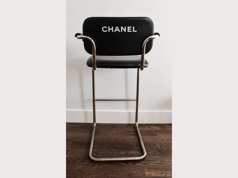 Chanel Bar Stools, Chanel Makeup Chair Bar Stool Apartment Therapy S Bazaar