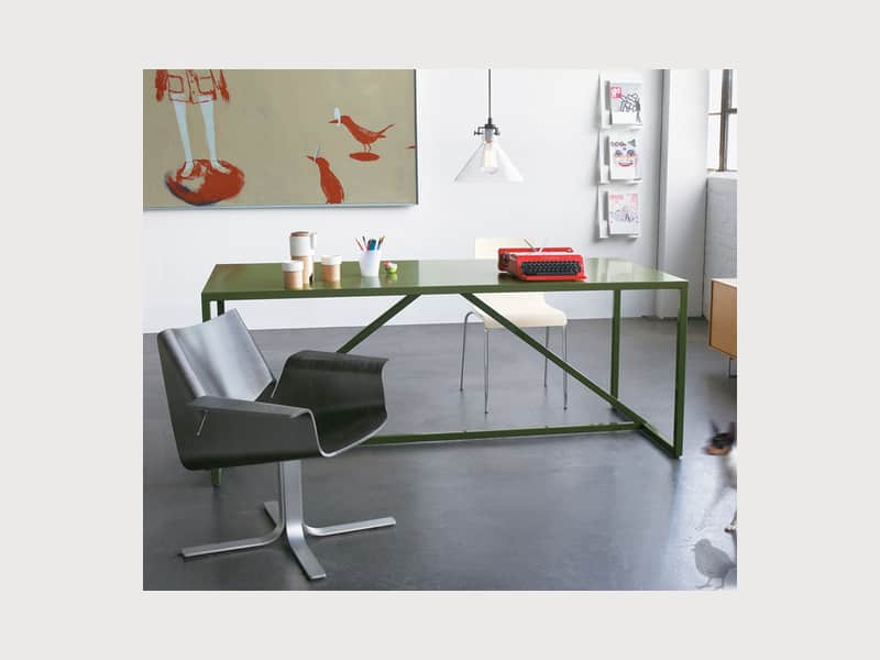 Blu Dot Strut Medium Table Or Desk Green As Is Apartment Therapy S Bazaar