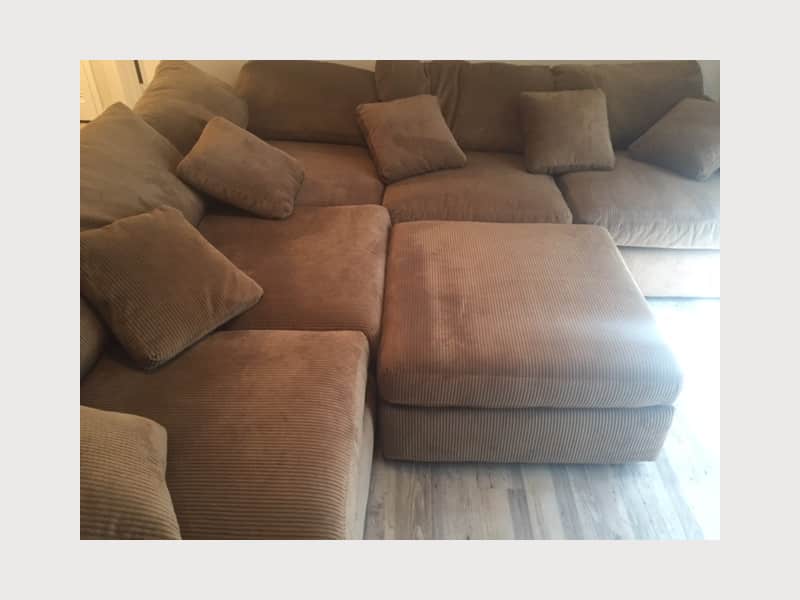 Kevin Charles Tara2 Dark Taupe Microfiber Sofa Apartment Therapy S Bazaar