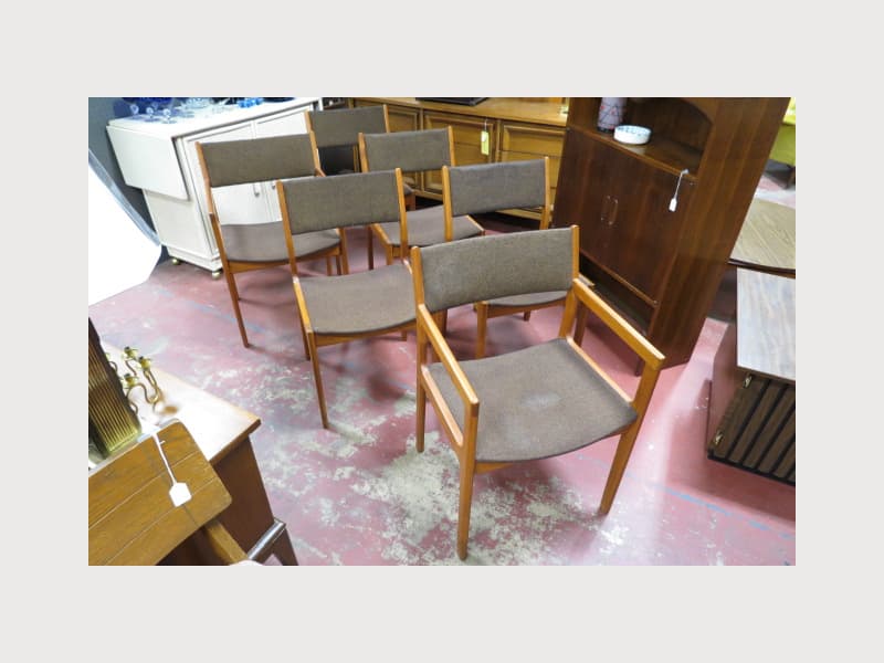 Vintage Danish Modern Set Of 6 D Scan Chairs Sale Apartment Therapy S Bazaar