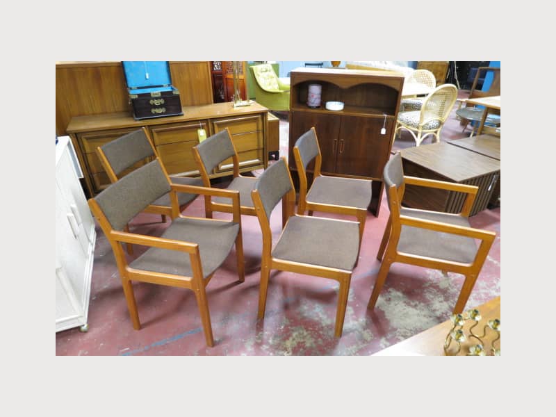 Vintage Danish Modern Set Of 6 D Scan Chairs Sale Apartment Therapy S Bazaar