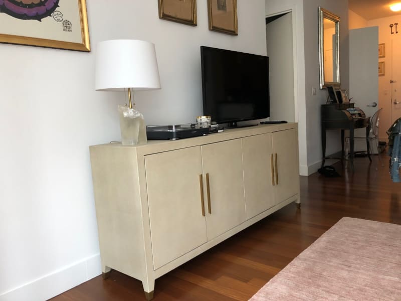 Rh Graydon Shagreen Panel 4 Door Media Console Apartment