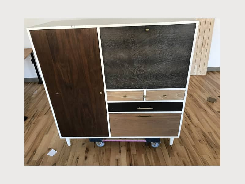 West Elm Patchwork Secretary Cabinet Dresser Desk Apartment