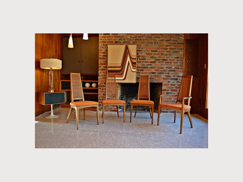 Set Of 4 Mid Century Lane Rhythm Dining Chairs Apartment Therapy S Bazaar