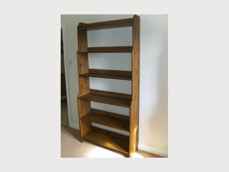Ikea Leksvik Antique Wood Bookcase A Condition Apartment