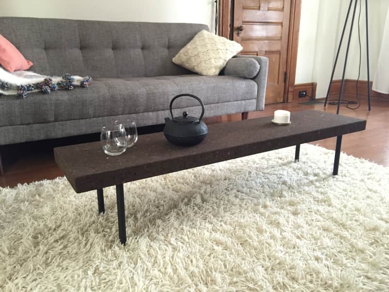 Like New Ikea Cork Coffee Table Brown Sinnerlig Apartment Therapy S Bazaar