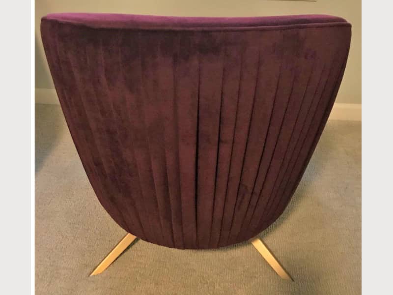 West Elm Roar&Rabbit Velvet Swivel Chair-Like New ...