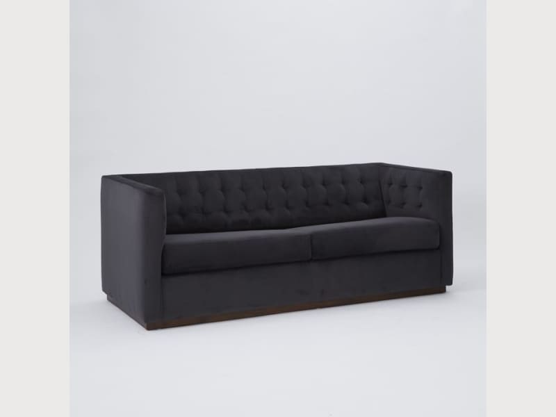  West Elm Rochester Sofa in Performance Velvet - Apartment 