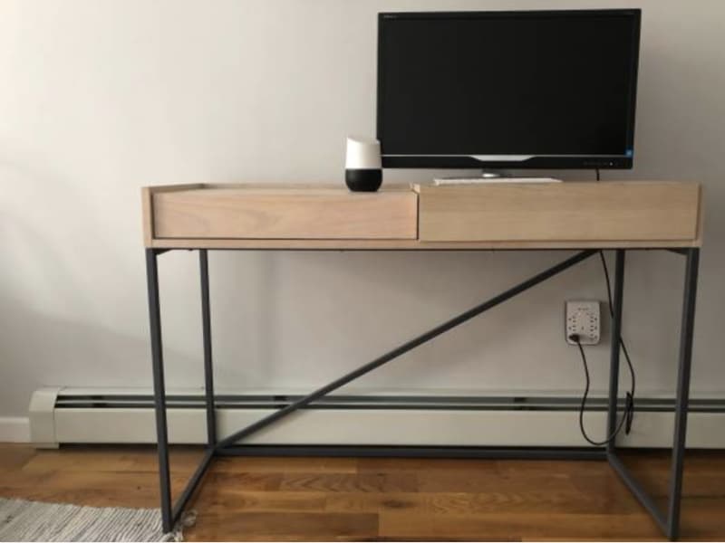 Blu Dot Natural Wood Swish Console Desk Apartment Therapy S Bazaar