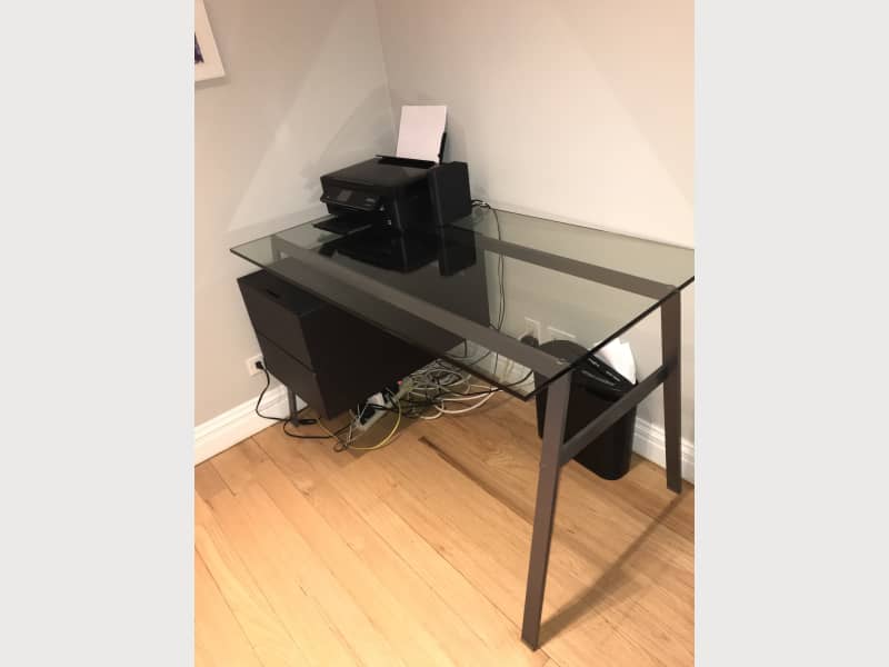 Design Within Reach Bensen Glass Homework Desk Apartment