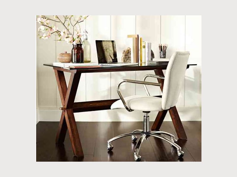 Pottery Barn Ava Wood Desk Espresso Stain Apartment Therapy S Bazaar