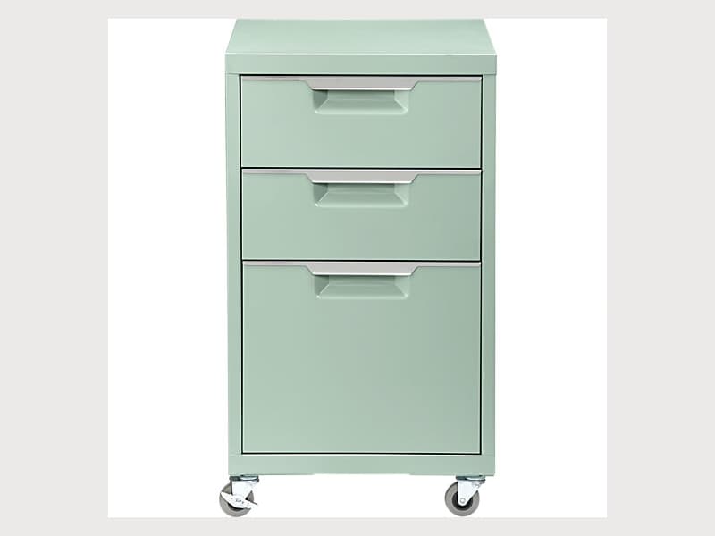 Cb2 Tps Mint 3 Drawer Filing Cabinet Like New Apartment Therapy S Bazaar