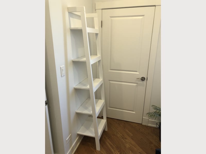 crate & barrel Sawyer White Leaning 18" Bookcase ...
