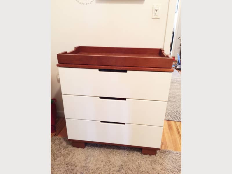 Amber And White Dresser And Changer Apartment Therapy S Bazaar