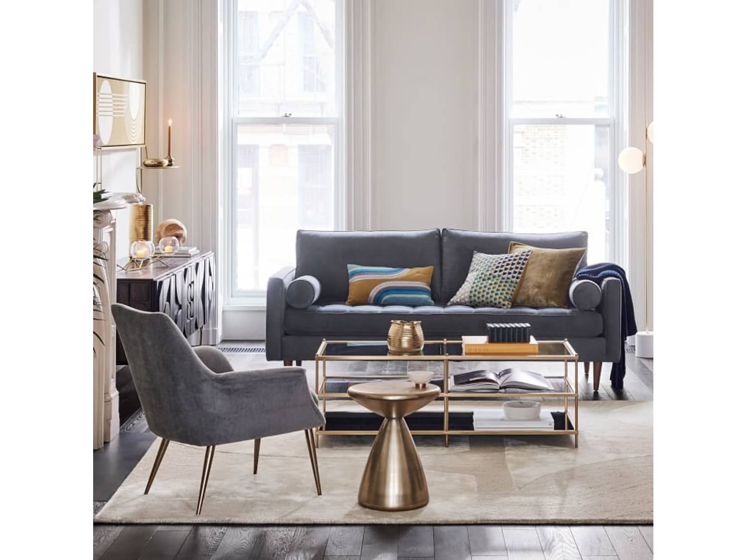 West Elm Terrace Coffee Table Gold Apartment Therapy S Bazaar