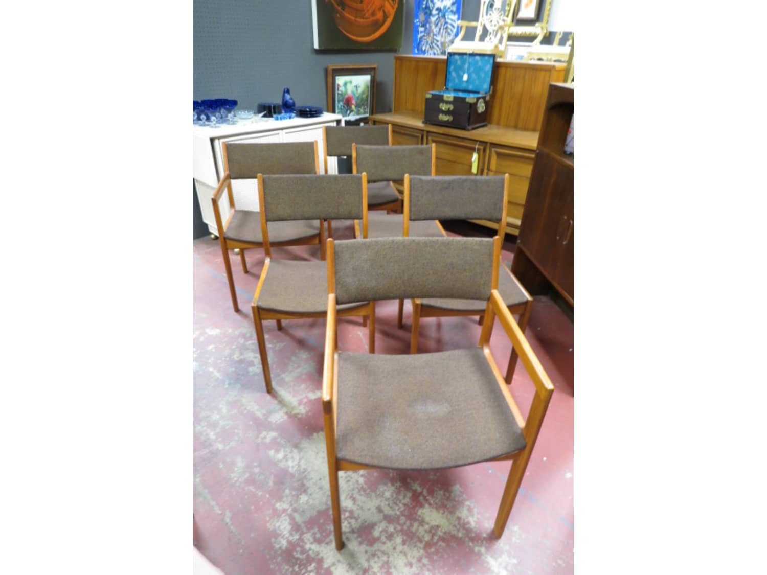 Vintage Danish Modern Set Of 6 D Scan Chairs Sale Apartment Therapy S Bazaar