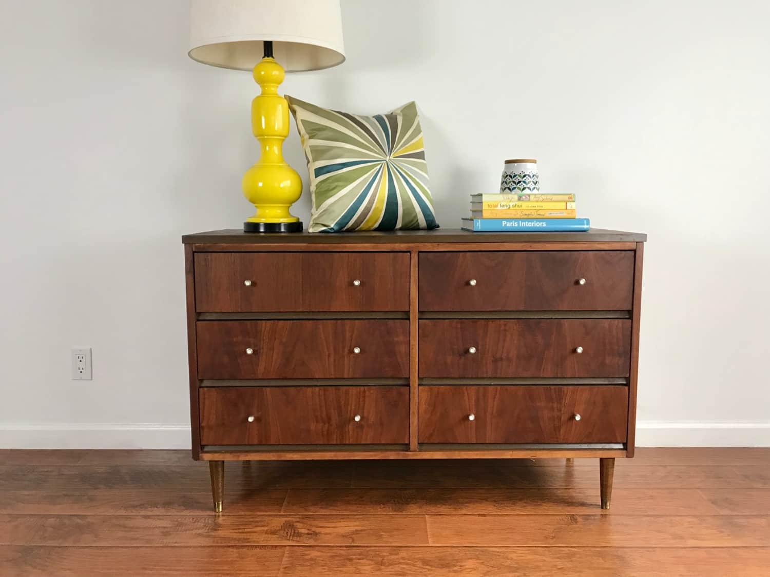 Mid Century Modern 6 Drawer Dresser/Changing Table Apartment Therapy
