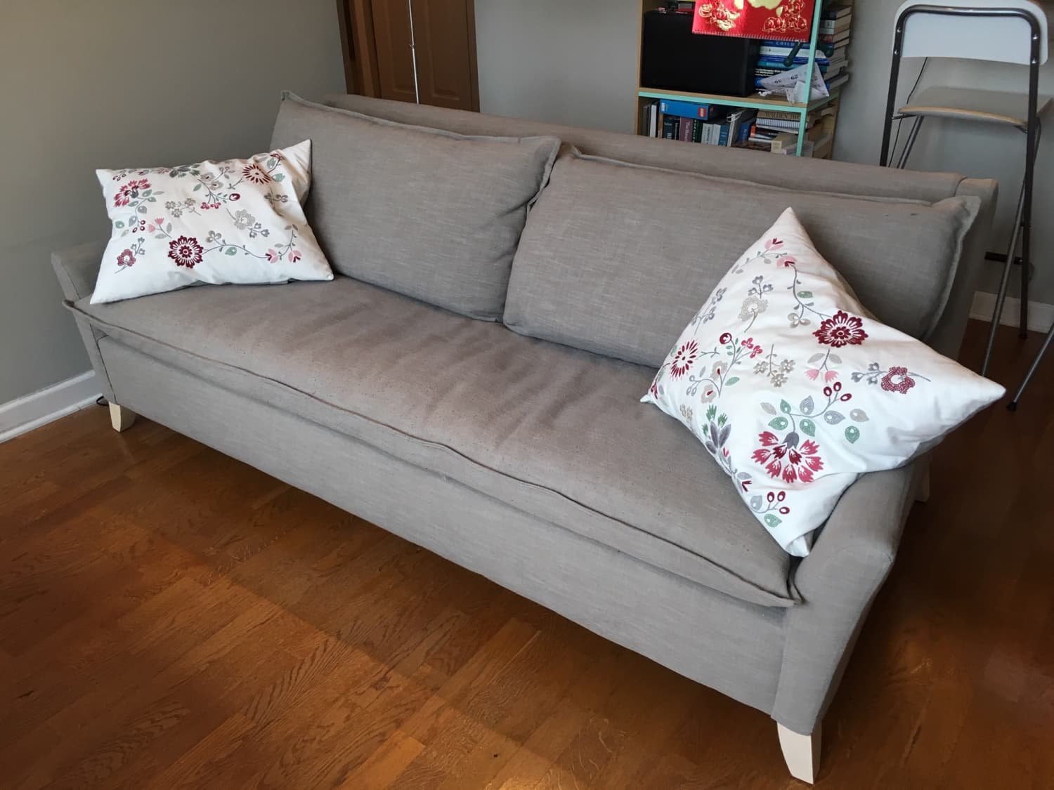 West Elm Bliss Queen Sleeper Sofa Pebble Grey Apartment