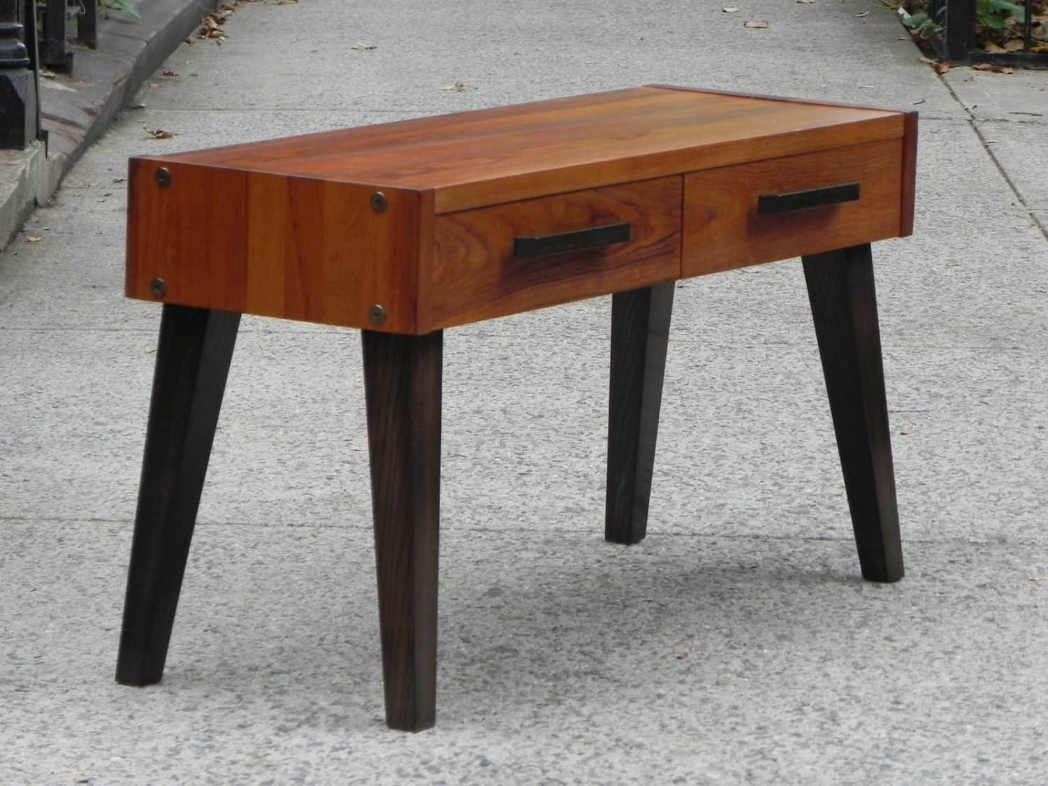 solid oak entryway bench