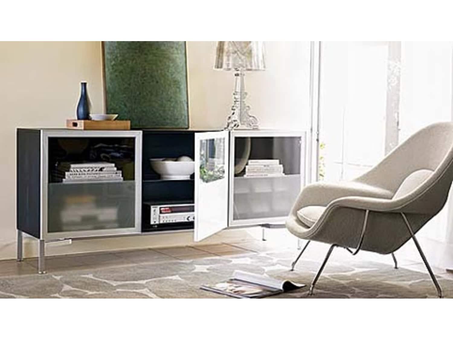 Dwr Alto Credenza In White Lacquer Apartment Therapy S Bazaar