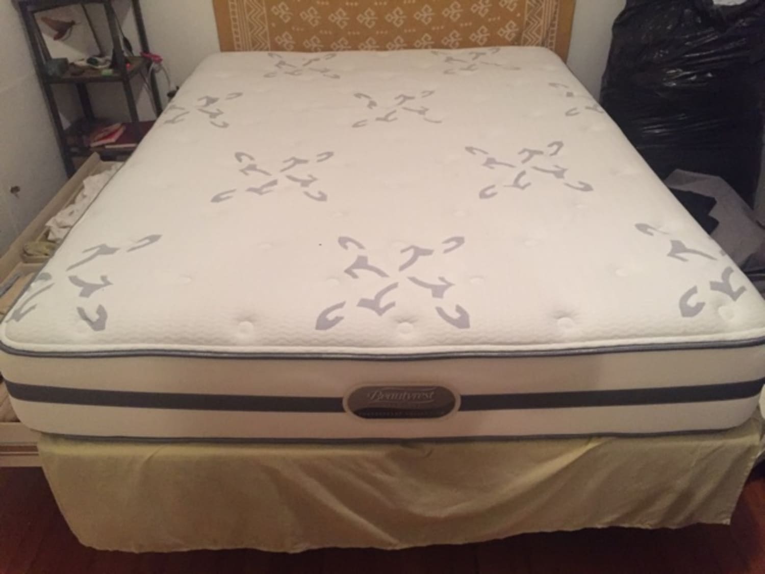 queen pillowtop air bed inflatable mattress new