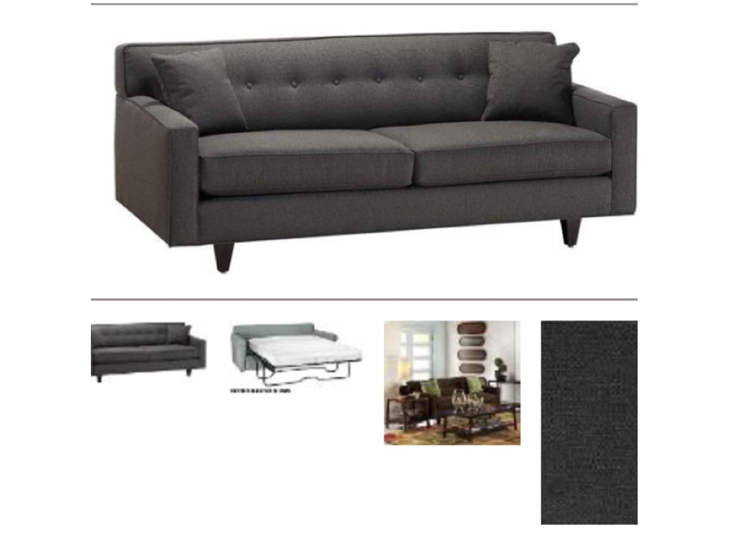Rowe Dorset 80 2 Cushion Queen Size Sleeper Sofa