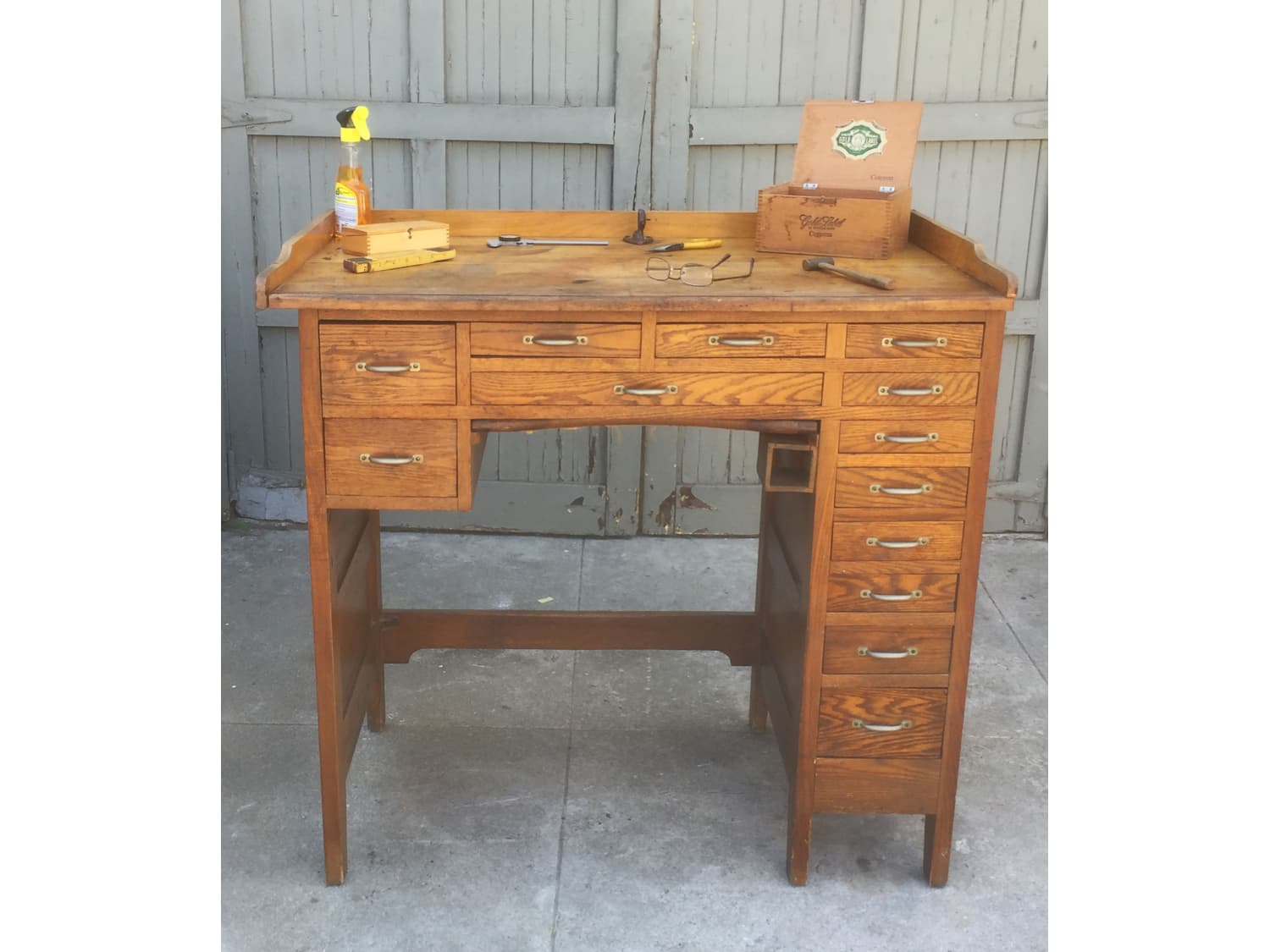 Antique Oak Roll Top Watchmaker S Bench On Sale Bloomington