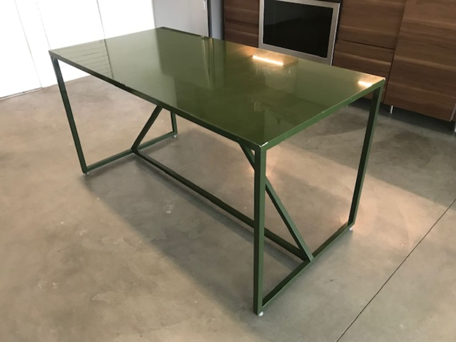 Blu Dot Strut Medium Table Or Desk Green As Is Apartment Therapy S Bazaar