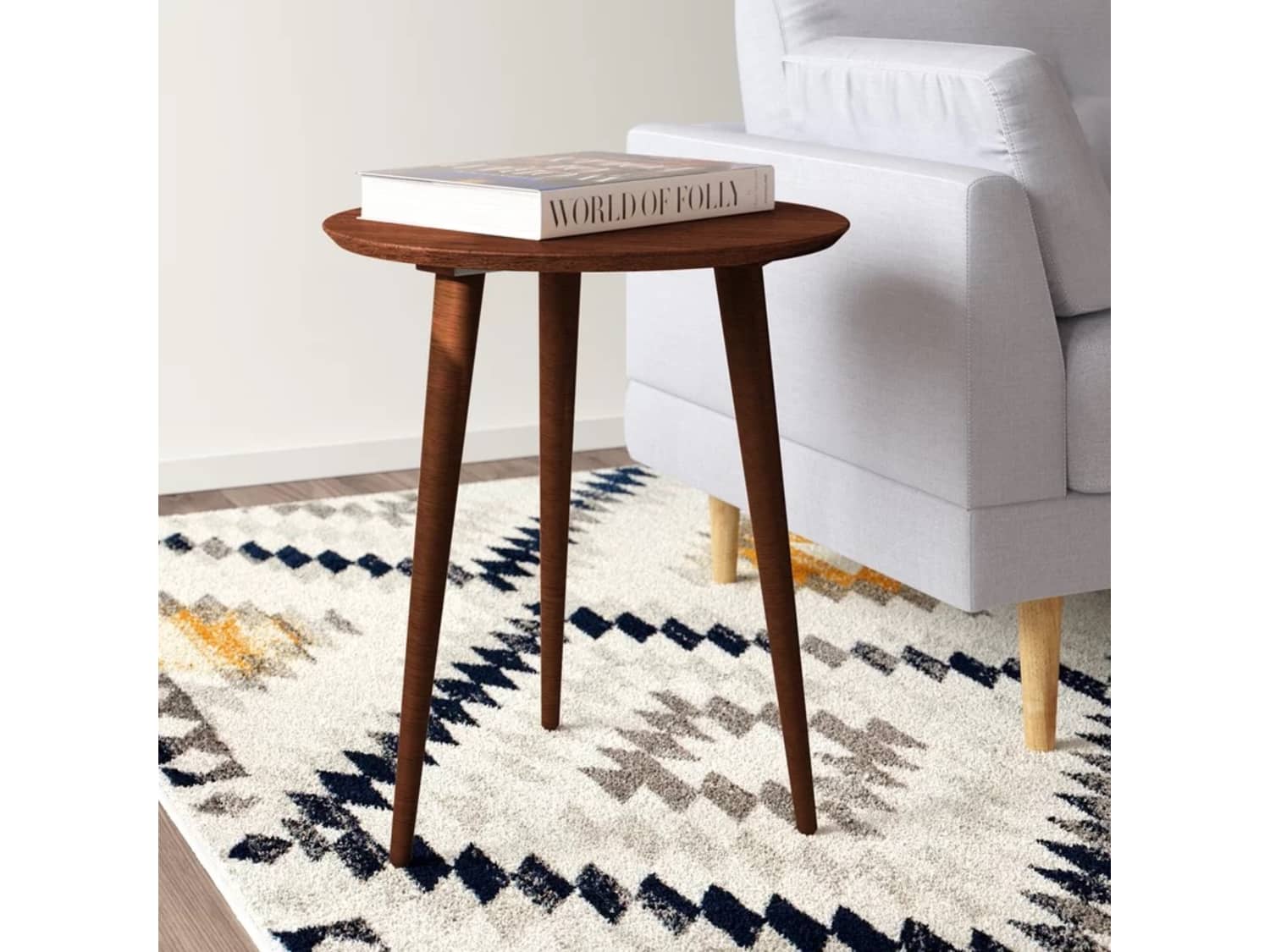 Round Walnut Side Tables Apartment Therapy's Bazaar.