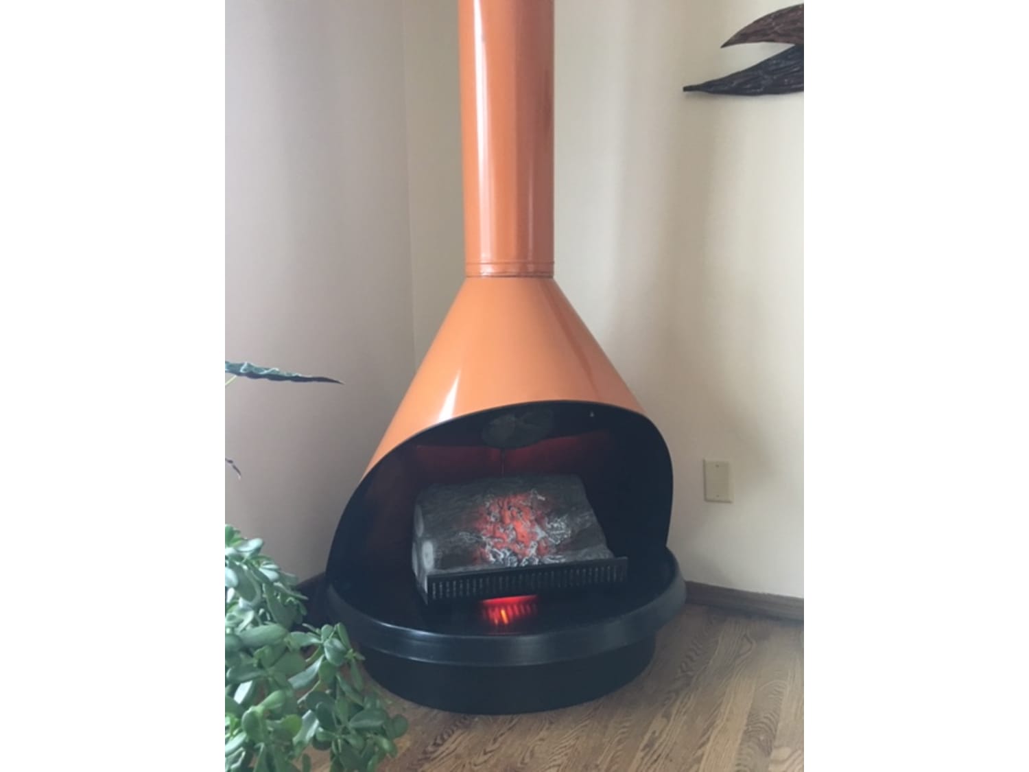 Vintage Freestanding Electric Mcm Fireplace Apartment Therapy S