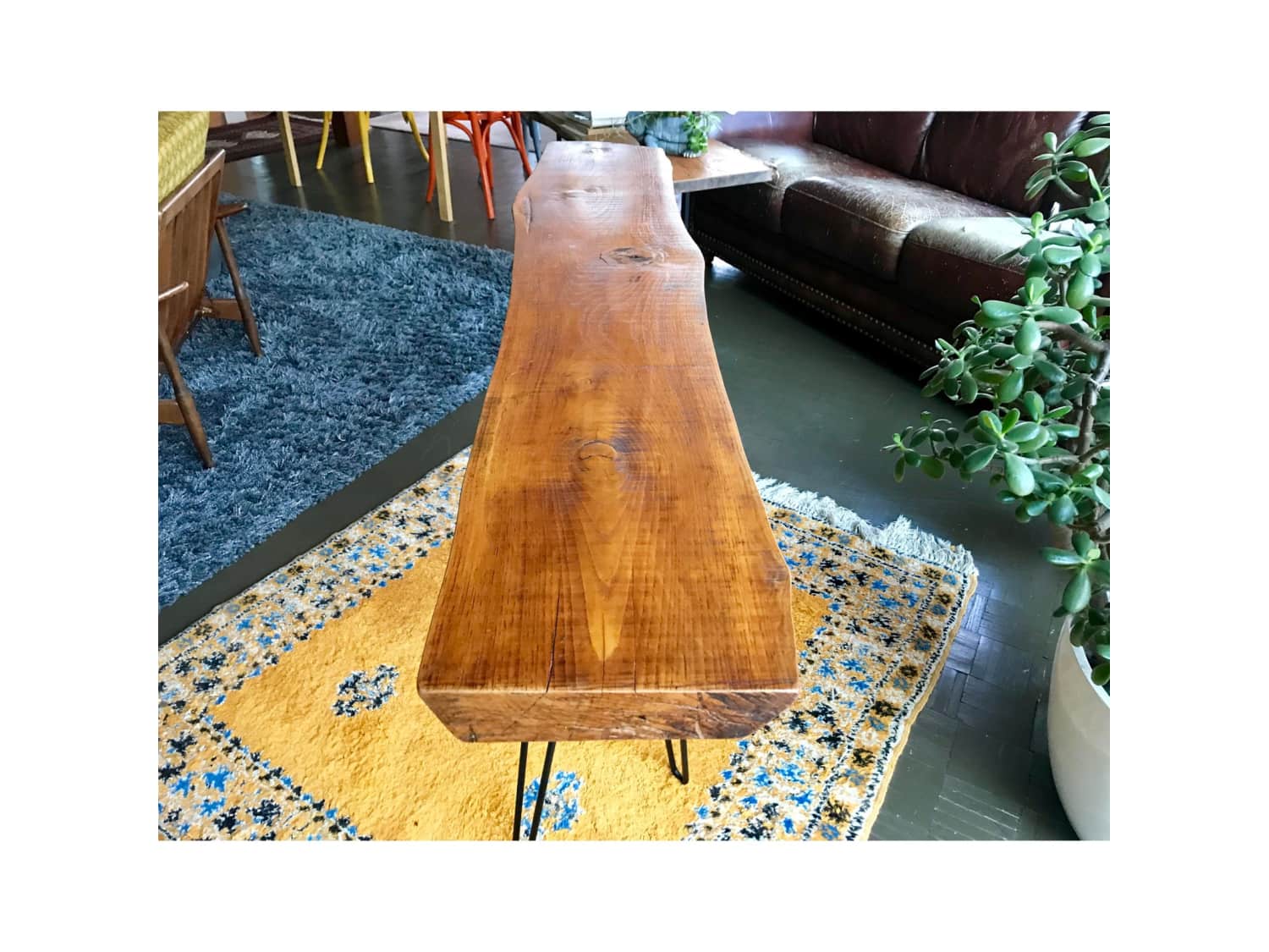 Live Edge Console Table w / Hairpin Legs - Apartment ...