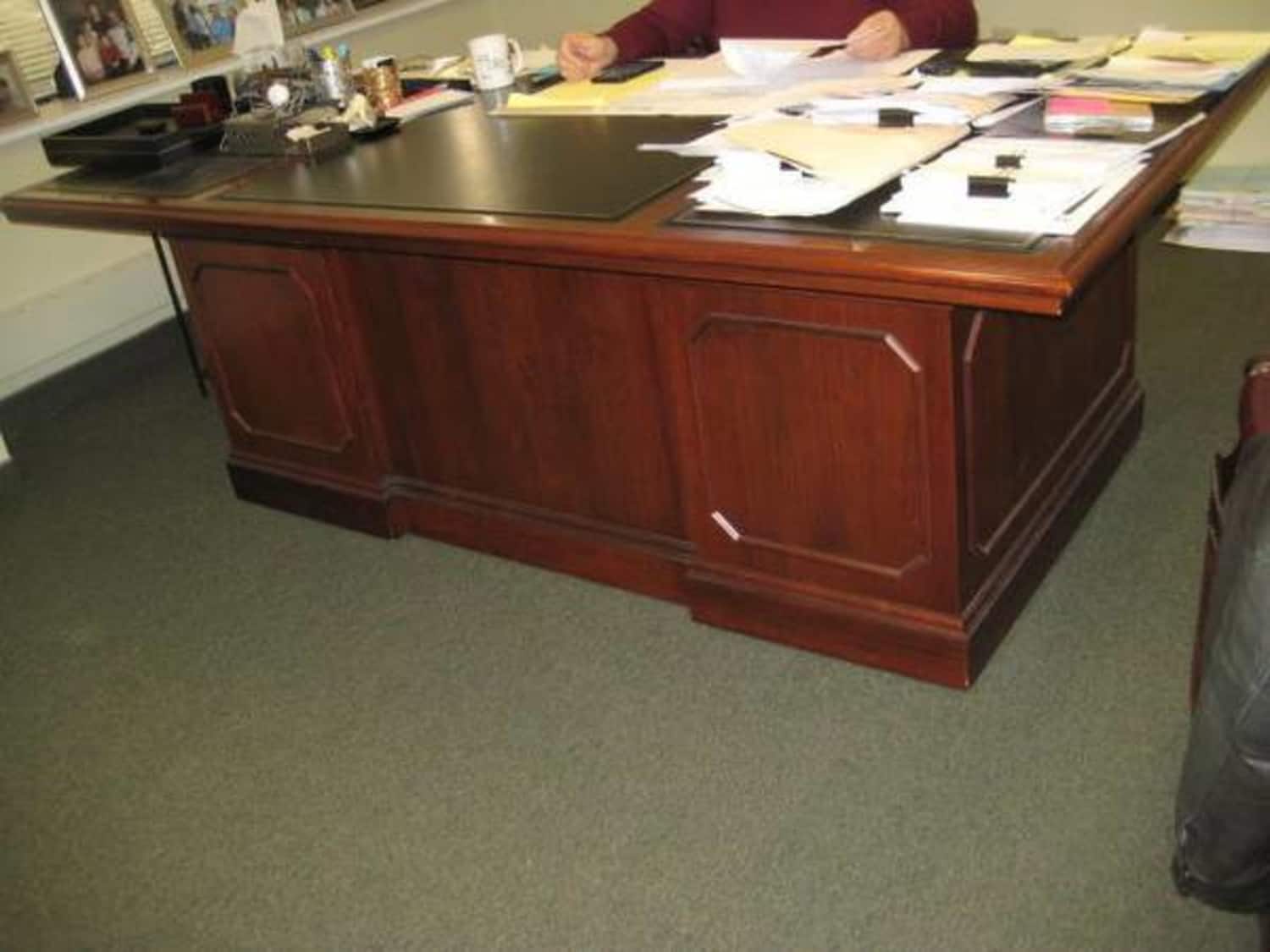 Unique Executive Desk By Jofco With Black Leather Apartment